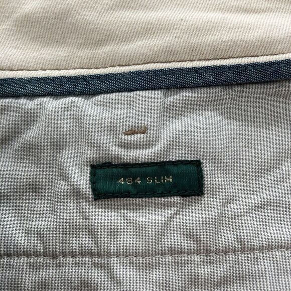 J.Crew 484 Chino Pants Mens 44x34 Slim Straight Leg Khaki Beige Preppy Casual - Picture 6 of 14